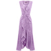 Penelope Sleeveless Dress - Lavender Flower