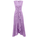 Penelope Sleeveless Dress - Lavender Flower