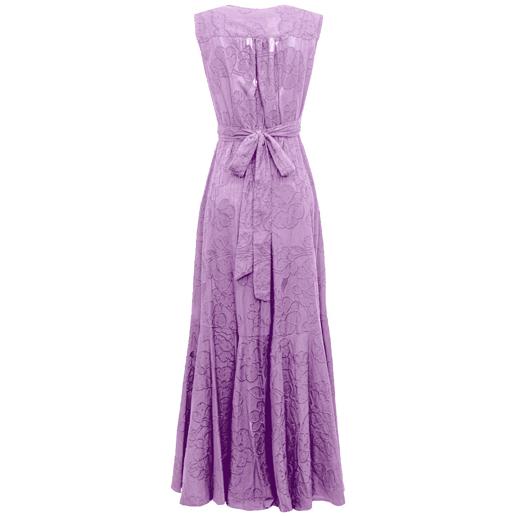 Penelope Sleeveless Dress - Lavender Flower Penelope Sleeveless Dress - Lavender Flower