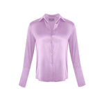Garcon Shirt -Stretch Silk Charmeuse - Rose de France