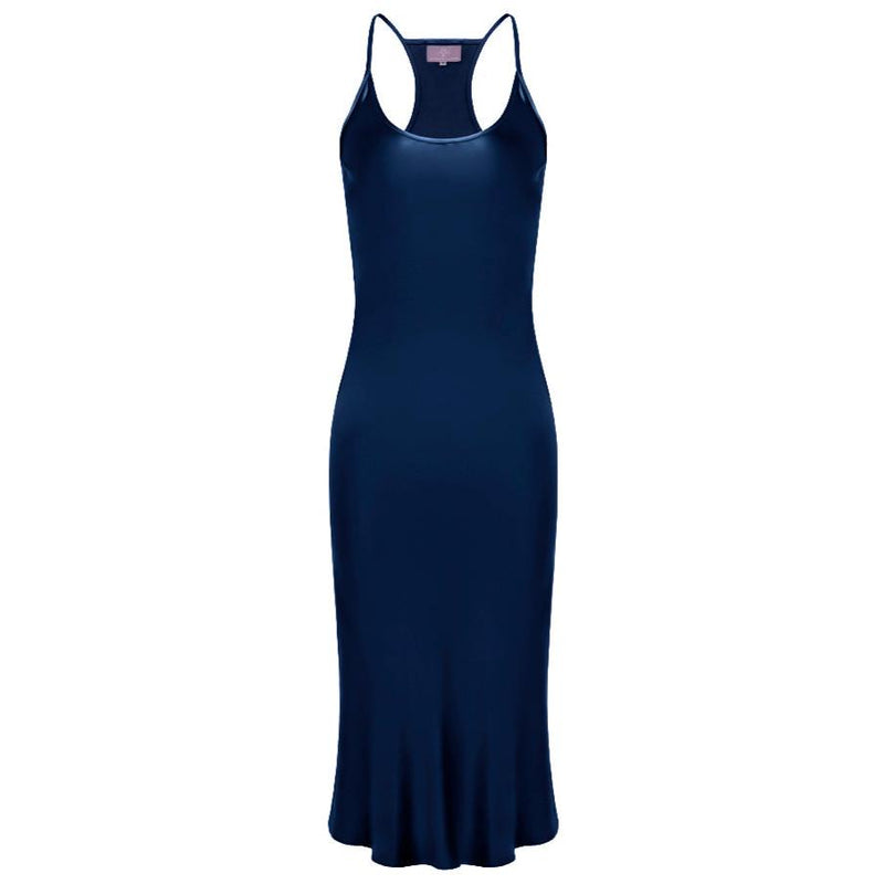 Helenita Dress- 30mm Silk Charmeuse - Inky Helenita Dress- 30mm Silk Charmeuse - Inky