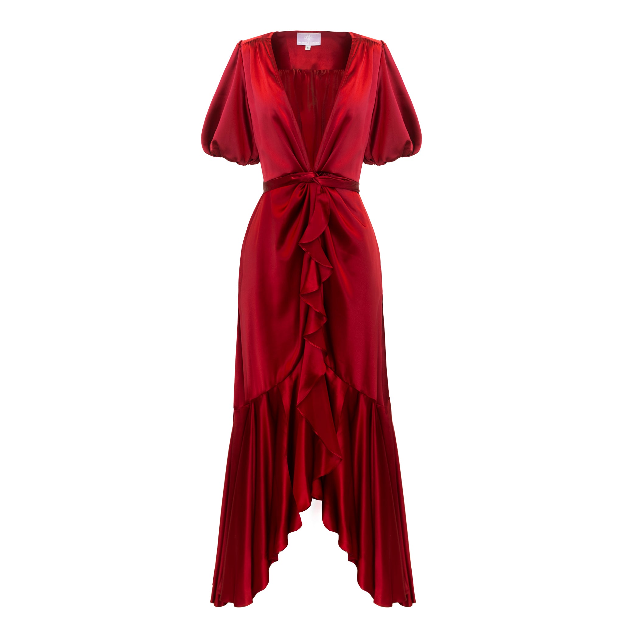 pomegranate red dress Azazie Aimee