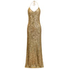 Bettina Gown in sequins with CDC lining and charmeuse trim