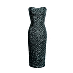 Dempsey Dress - Lined in Silk CDC - Graphite Sequin