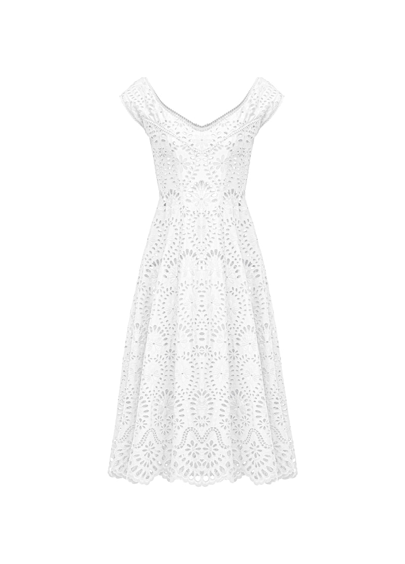 Positano Dress - Lace Dress - White Eyelet