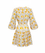 Renee Dress Mini - Yellow Floral