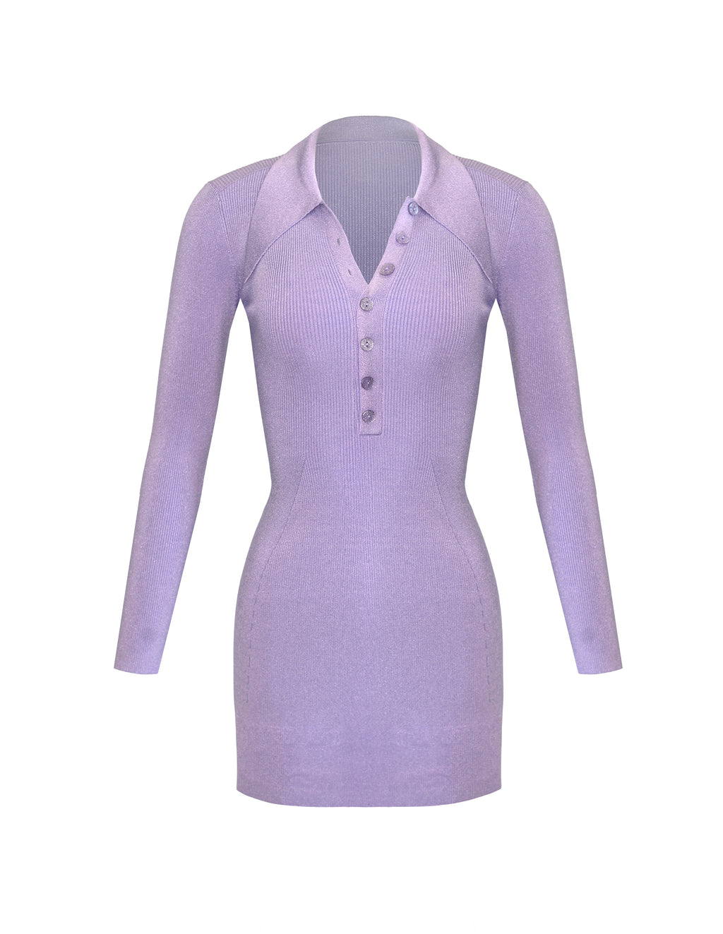 Long Sleeve Mini Flared Polo Dress – Michelle Farmer