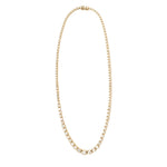 Diamond Tennis in Yellow Gold Necklace