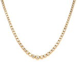 Diamond Tennis in Yellow Gold Necklace