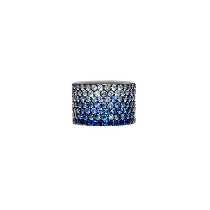 Ombre Blue Sapphire Cigar Ring