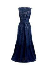 Aliett Maxi Sleeveless Dress - Navy Lace