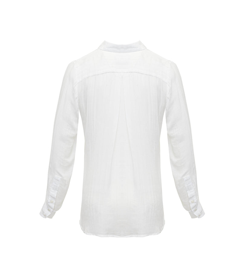 Bevie Button Down Shirt - Perlata White