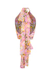 Brigitte Top Silk Chiffon - Pink Floral