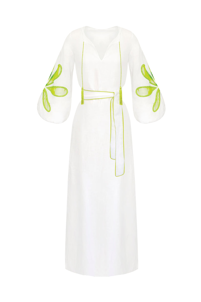 Daisy Long Dress w/ Sleeves (Linen)