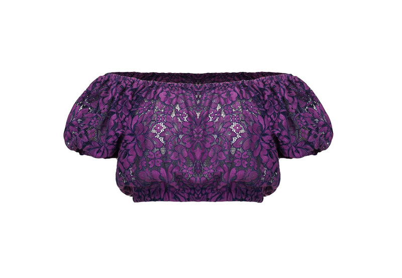 Maribel Top - Dark Purple