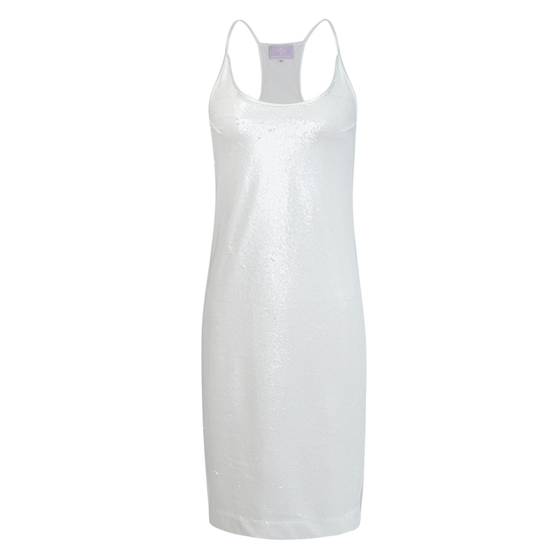 Helenita Dress - Ivory Matte Sequin