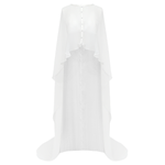 Chiffon Cape - White