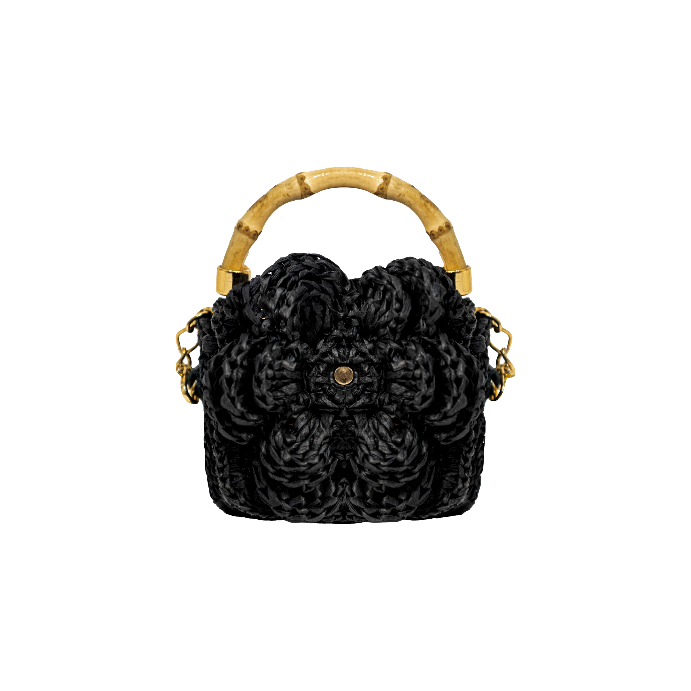 Baby Crochet Flower Bag w/ Beading- Nat/Black – Michelle Farmer Baby Crochet Flower Bag w/ Beading- Nat/Black – Michelle Farmer