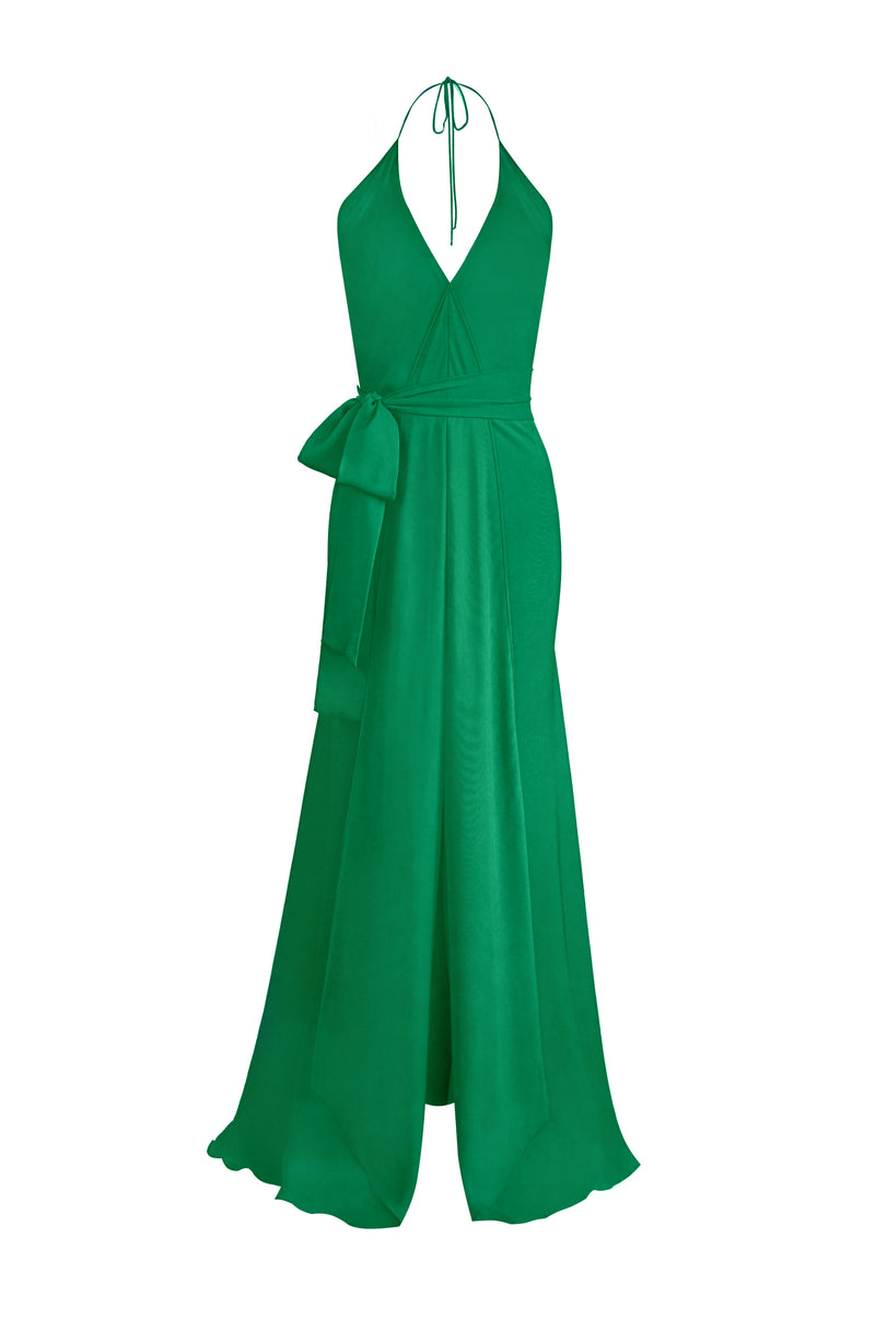 Bias Gown - Emerald