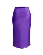 Slip Skirt -30mm Silk Charmeuse- Amethyst