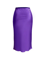 Slip Skirt Heavy Silk Charmeuse - Amethyst