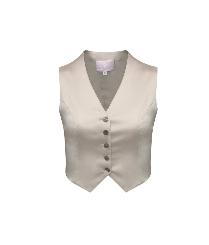 Davis Vest - Silk Charmeuse