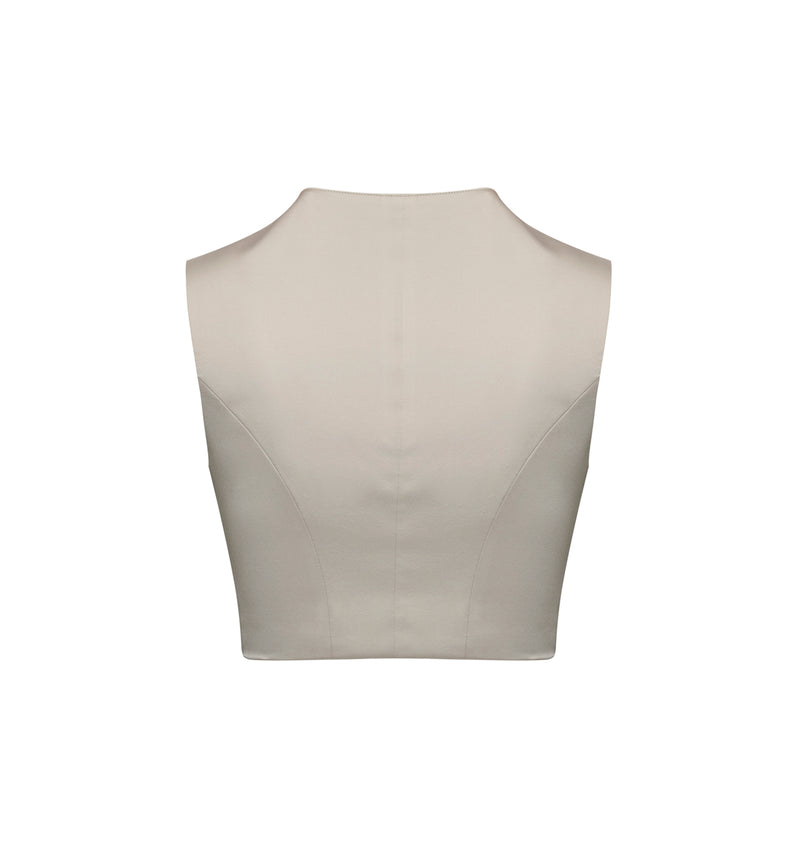 Davis Vest - Silk Charmeuse