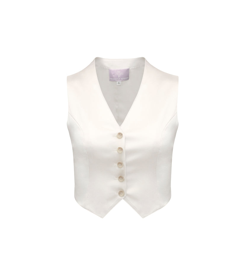 Davis Vest - Silk Charmeuse