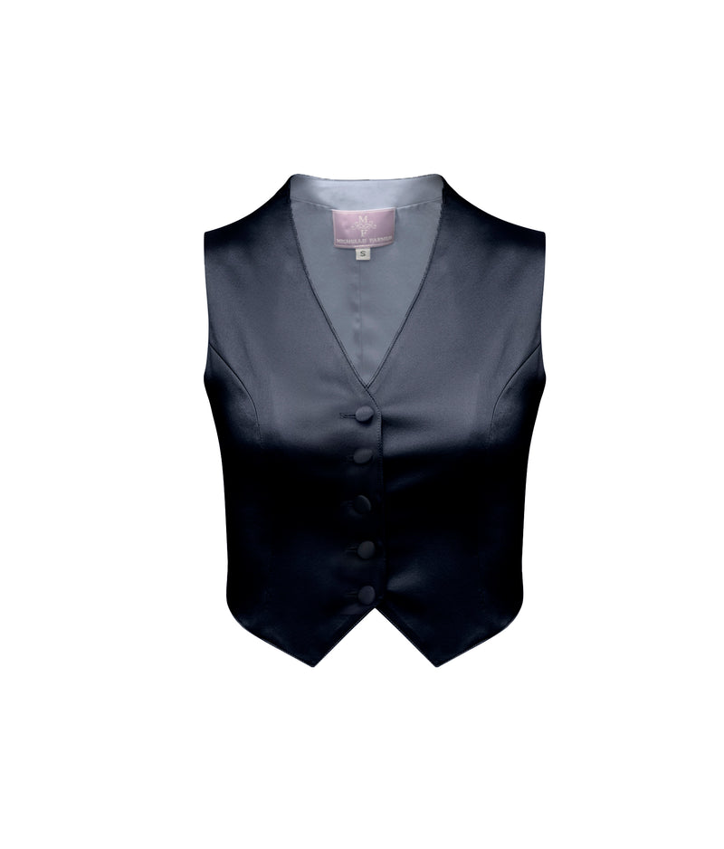 Davis Vest - Silk Charmeuse