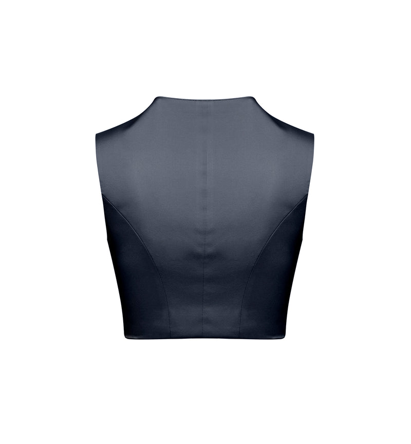 Davis Vest - Silk Charmeuse