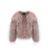 Deora feather Jacket - Dust Rose
