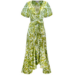 Penelope Maxi Dress - Green Abstract