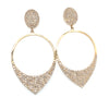 Pave Diamond Drop Earring