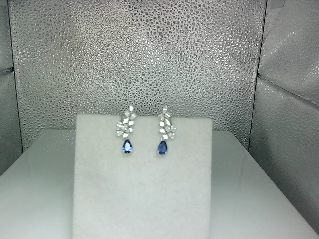 Earring - Sapphire and Diamond