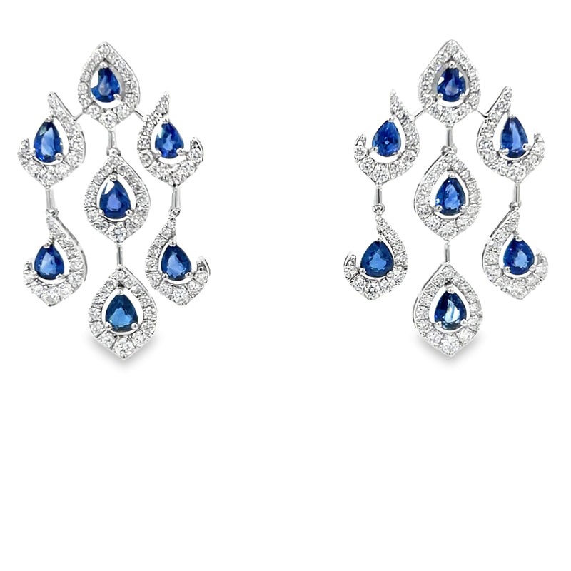 Earring - Sapphire and Diamond Earring