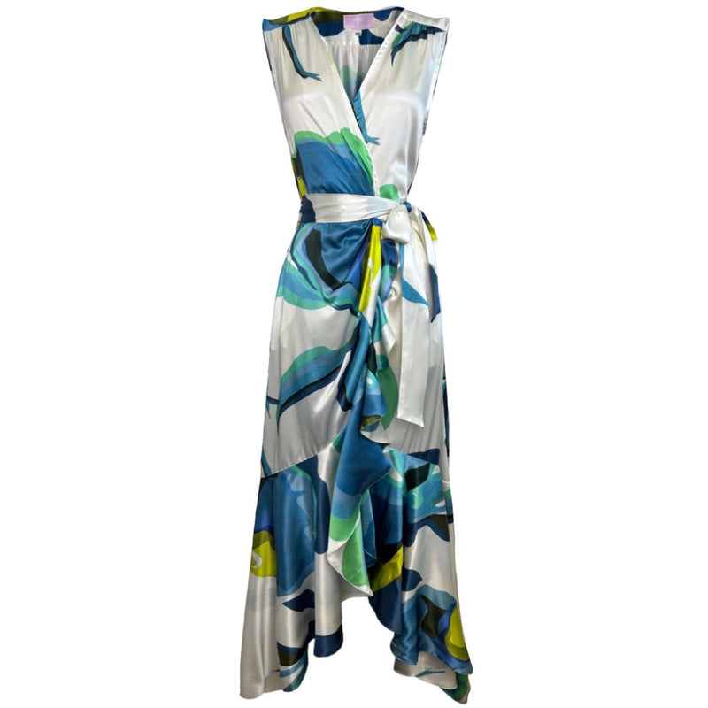Penelope Sleeveless Dress - Blue/Turquoise