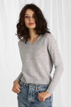 Cashmere Frayed Edge Vee