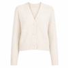 Claaire Cashmere Cardigan- White | Michelle Farmer