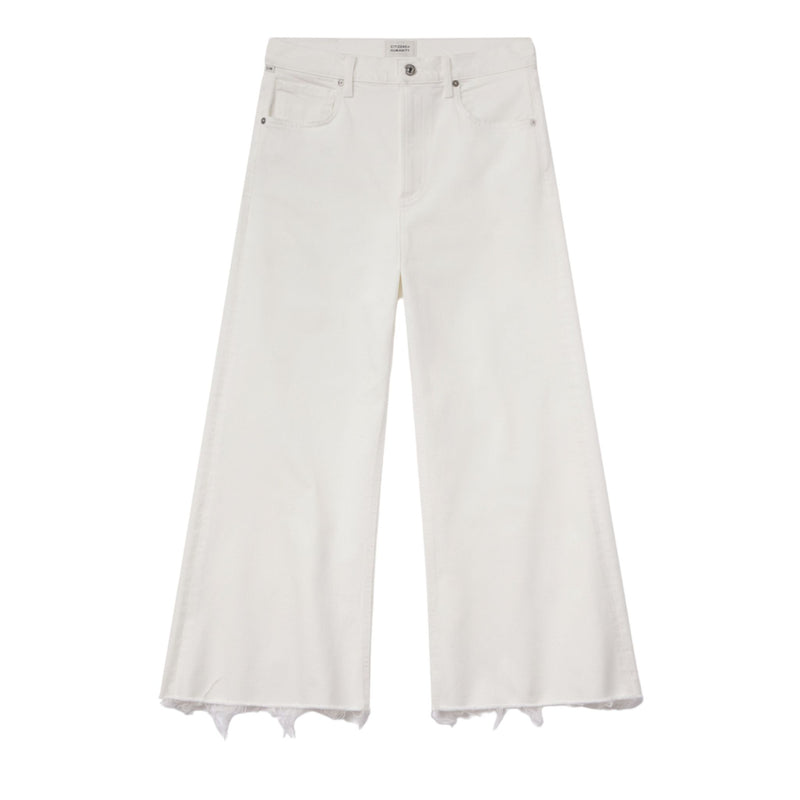 Lyra Wide Leg Crop- Soft White