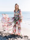 Aliett Maxi Dress with Matching Slip - Rojo Violeta