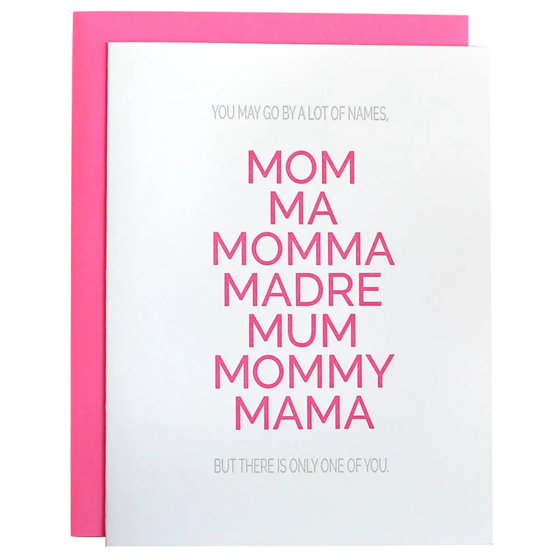 Card- "Mother by Many Names"