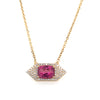 Geometric Pave with Rubellite