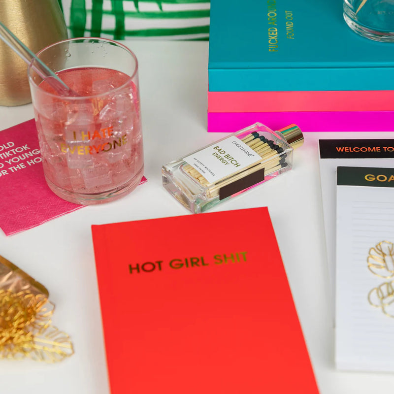 Journal - Hot Girl Shirt- Fire Red