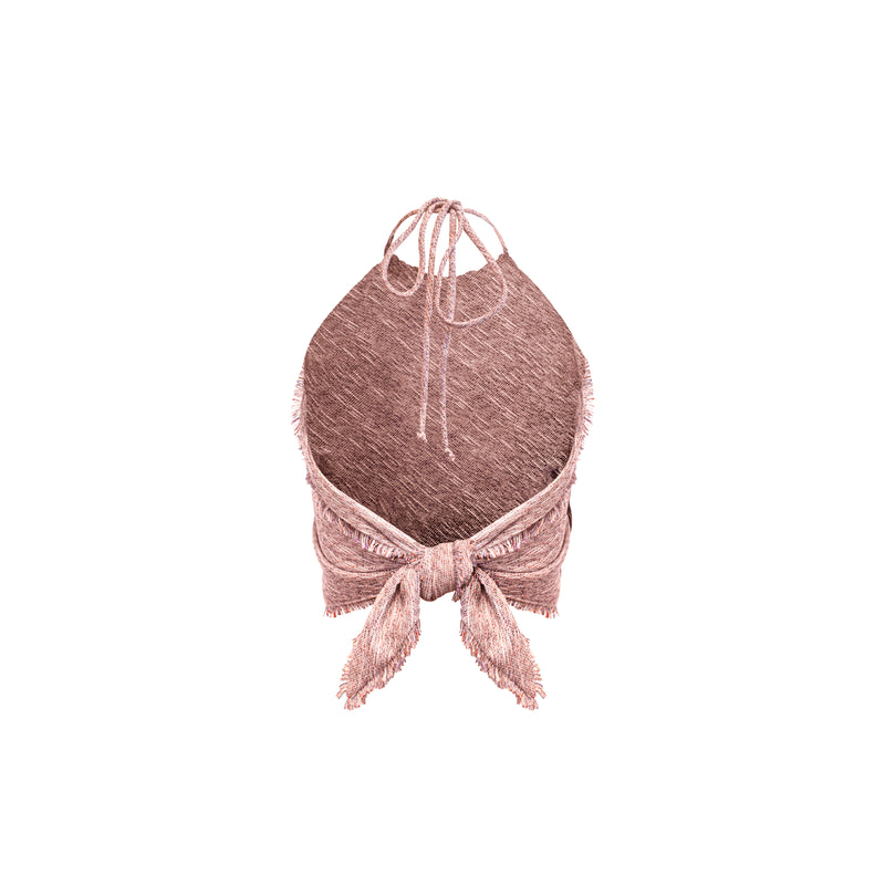 Nikki Fringe Top - Pink