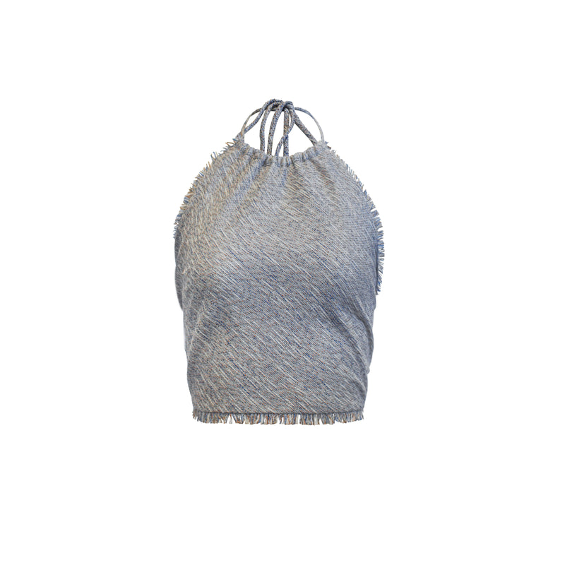 Nikki Fringe top - Blue