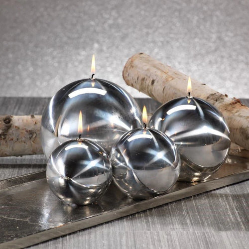Titanium Ball Candle -  Silver