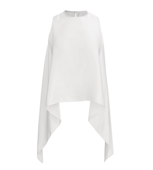 Lauren Top Silk Charmeuse - Optic White