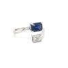 Sapphire and Diamond Wrap ring