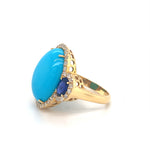 Sapphire and Turquoise Ring