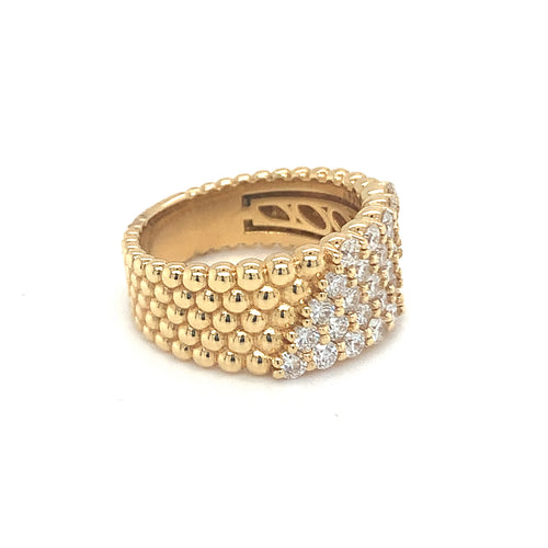 Wide Band with Diamonds